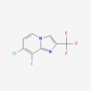 7-Chloro-8-iodo-2-(trifluoromethyl)imidazo[1,2-a]pyridine