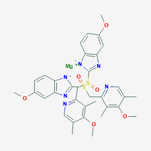 molecular formula C₃₄H₃₆MgN₆O₆S₂ B145608 Esomeprazole magnesium CAS No. 95382-33-5