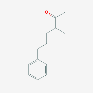molecular formula C13H18O B14560918 3-Methyl-6-phenylhexan-2-one CAS No. 61713-68-6