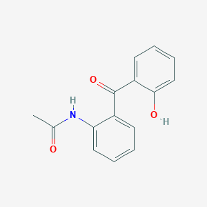 molecular formula C15H13NO3 B14560922 Acetamide, N-[2-(2-hydroxybenzoyl)phenyl]- CAS No. 61736-74-1