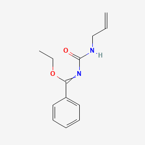 molecular formula C13H16N2O2 B14560950 Ethyl N-[(prop-2-en-1-yl)carbamoyl]benzenecarboximidate CAS No. 62220-86-4