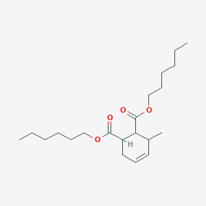 molecular formula C21H36O4 B14560993 Dihexyl 3-methylcyclohex-4-ene-1,2-dicarboxylate CAS No. 62174-68-9