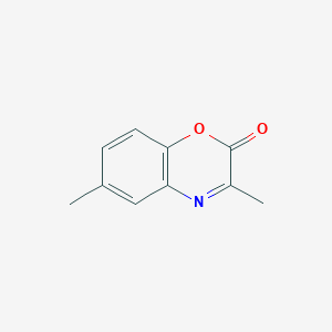 molecular formula C10H9NO2 B14561009 3,6-Dimethyl-1,4-benzoxazin-2-one CAS No. 62103-85-9