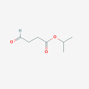 molecular formula C7H12O3 B14561038 Butanoic acid, 4-oxo-, 1-methylethyl ester CAS No. 61720-57-8