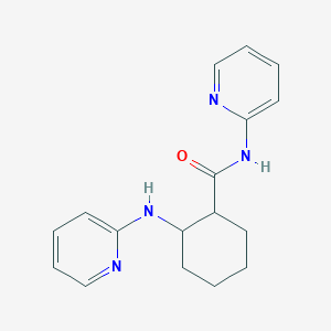 molecular formula C17H20N4O B14561043 N-(Pyridin-2-yl)-2-[(pyridin-2-yl)amino]cyclohexane-1-carboxamide CAS No. 61666-83-9