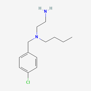 molecular formula C13H21ClN2 B14561065 N~1~-Butyl-N~1~-[(4-chlorophenyl)methyl]ethane-1,2-diamine CAS No. 61694-92-6