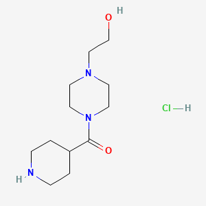 [4-(2-Hydroxyethyl)-1-piperazinyl](4-piperidinyl)-methanone hydrochloride