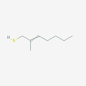 molecular formula C8H16S B14561086 2-Methylhept-2-ene-1-thiol CAS No. 61758-09-6
