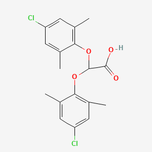 molecular formula C18H18Cl2O4 B14561089 Bis(4-chloro-2,6-dimethylphenoxy)acetic acid CAS No. 62243-40-7