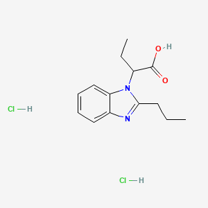 2-(2-Propyl-1H-benzimidazol-1-yl)butanoic aciddihydrochloride