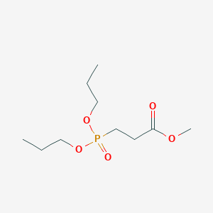 molecular formula C10H21O5P B14561136 Methyl 3-(dipropoxyphosphoryl)propanoate CAS No. 61743-12-2