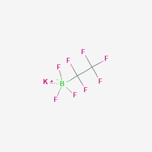 molecular formula C2BF8K B1456114 Potassium pentafluororoethyltrifluoroborate CAS No. 476639-90-4