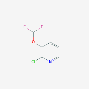 molecular formula C6H4ClF2NO B1456117 2-Chloro-3-(difluoromethoxy)pyridine CAS No. 1206977-80-1