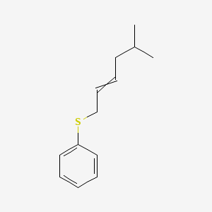molecular formula C13H18S B14561191 [(5-Methylhex-2-en-1-yl)sulfanyl]benzene CAS No. 61829-45-6