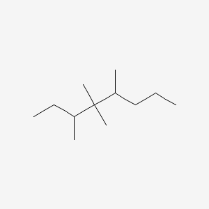 molecular formula C12H26 B14561221 3,4,4,5-Tetramethyloctane CAS No. 62199-47-7
