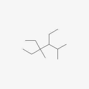 molecular formula C12H26 B14561232 3,4-Diethyl-2,4-dimethylhexane CAS No. 62184-93-4