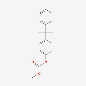 molecular formula C17H18O3 B14561249 Methyl 4-(2-phenylpropan-2-yl)phenyl carbonate CAS No. 61962-47-8