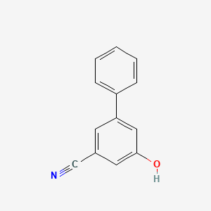 molecular formula C13H9NO B1456126 3-Cyano-5-phenylphenol CAS No. 939771-50-3