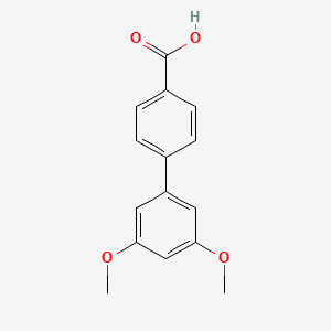 molecular formula C15H14O4 B1456128 3',5'-Dimethoxy-[1,1'-biphenyl]-4-carboxylic acid CAS No. 913647-91-3