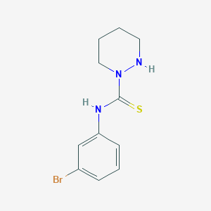 molecular formula C11H14BrN3S B14561316 N-(3-Bromophenyl)tetrahydropyridazine-1(2H)-carbothioamide CAS No. 61653-67-6