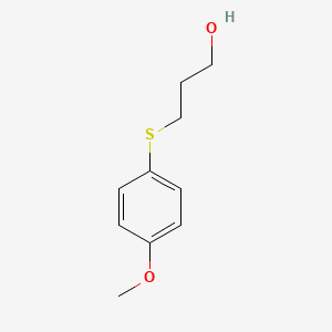 molecular formula C10H14O2S B14561318 3-[(4-Methoxyphenyl)sulfanyl]propan-1-ol CAS No. 62255-41-8