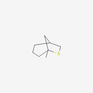 molecular formula C8H14S B14561329 6-Thiabicyclo[3.2.1]octane, 5-methyl- CAS No. 61860-22-8