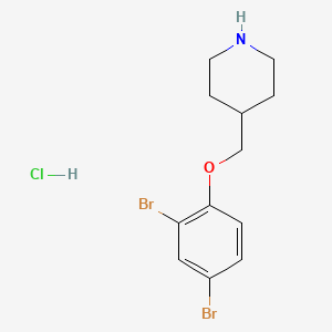 4-[(2,4-Dibromophenoxy)methyl]piperidine hydrochloride