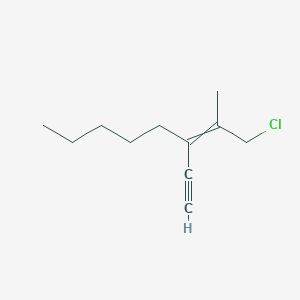 molecular formula C11H17Cl B14561404 1-Chloro-3-ethynyl-2-methyloct-2-ene CAS No. 62055-68-9