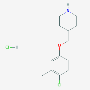 4-Chloro-3-methylphenyl 4-piperidinylmethyl ether hydrochloride