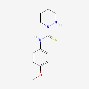molecular formula C12H17N3OS B14561448 N-(4-Methoxyphenyl)tetrahydropyridazine-1(2H)-carbothioamide CAS No. 61653-57-4