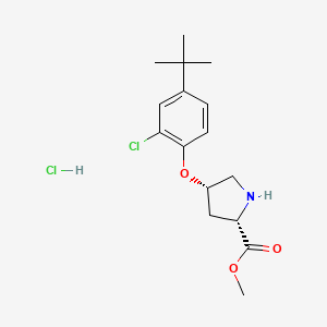 Methyl (2S,4S)-4-[4-(tert-butyl)-2-chlorophenoxy]-2-pyrrolidinecarboxylate hydrochloride