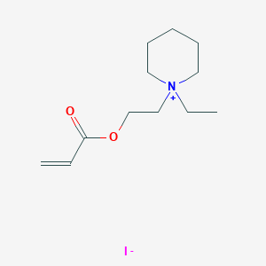 molecular formula C12H22INO2 B14561464 Piperidinium, 1-ethyl-1-[2-[(1-oxo-2-propenyl)oxy]ethyl]-, iodide CAS No. 62260-87-1
