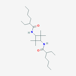 molecular formula C24H46N2O2 B14561495 N,N'-(2,2,4,4-Tetramethylcyclobutane-1,3-diyl)bis(2-ethylhexanamide) CAS No. 61972-62-1