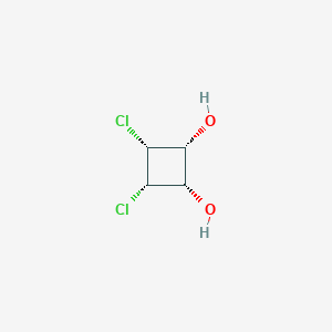molecular formula C4H6Cl2O2 B145615 (1S,2R,3R,4S)-3,4-dichlorocyclobutane-1,2-diol CAS No. 135507-79-8