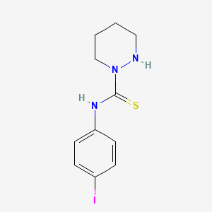 molecular formula C11H14IN3S B14561505 N-(4-Iodophenyl)tetrahydropyridazine-1(2H)-carbothioamide CAS No. 61653-60-9