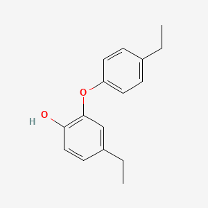 molecular formula C16H18O2 B14561542 4-Ethyl-2-(4-ethylphenoxy)phenol CAS No. 62224-32-2