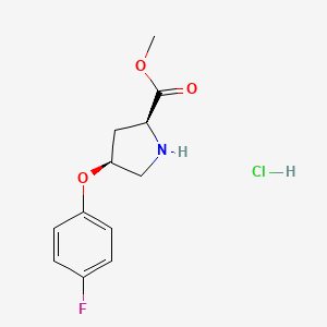 Methyl (2S,4S)-4-(4-fluorophenoxy)-2-pyrrolidinecarboxylate hydrochloride