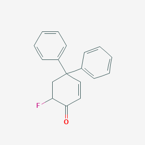 molecular formula C18H15FO B14561572 6-Fluoro-4,4-diphenylcyclohex-2-en-1-one CAS No. 61779-40-6