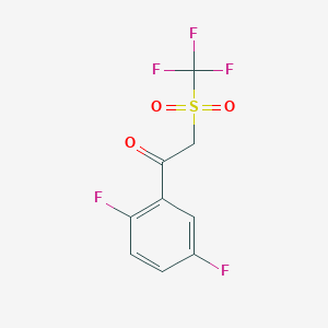 2',5'-Difluoro-2-(trifluoromethylsulphonyl)acetophenone