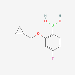 2-(Cyclopropylmethoxy)-4-fluorophenylboronic acid