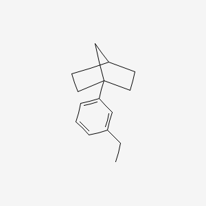 molecular formula C15H20 B14561607 1-(3-Ethylphenyl)bicyclo[2.2.1]heptane CAS No. 62226-62-4