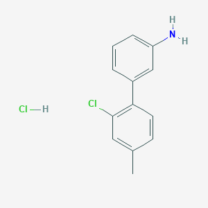 molecular formula C13H13Cl2N B1456161 3-(2-Chloro-4-methylphenyl)aniline, HCl CAS No. 1352318-55-8