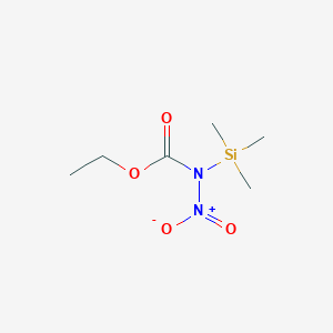 molecular formula C6H14N2O4Si B14561639 Ethyl nitro(trimethylsilyl)carbamate CAS No. 62261-07-8