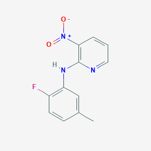 molecular formula C12H10FN3O2 B14561658 N-(2-Fluoro-5-methylphenyl)-3-nitropyridin-2-amine CAS No. 61963-75-5