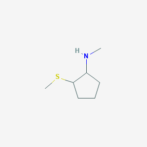 N-methyl-2-(methylsulfanyl)cyclopentan-1-amine