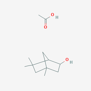molecular formula C12H22O3 B14561715 Acetic acid;4,6,6-trimethylbicyclo[2.2.1]heptan-2-ol CAS No. 62034-04-2