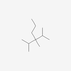 molecular formula C11H24 B14561719 2,3-Dimethyl-3-(propan-2-yl)hexane CAS No. 61868-64-2
