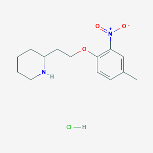 2-[2-(4-Methyl-2-nitrophenoxy)ethyl]piperidine hydrochloride