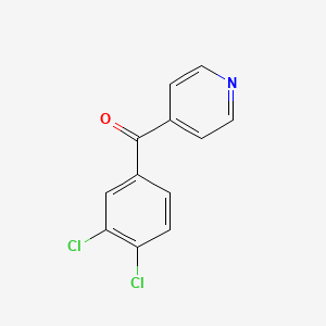 molecular formula C12H7Cl2NO B14561745 3,4-Dichlorophenyl-4-pyridyl ketone CAS No. 62246-98-4
