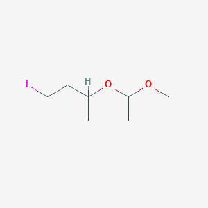 molecular formula C7H15IO2 B14561779 1-Iodo-3-(1-methoxyethoxy)butane CAS No. 61847-06-1